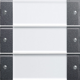 Gira KNX S-55 Антрацит Комплект клавиш 3 шт. к сенс. выключателям Basis 511100,Komfort 513100