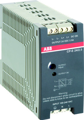 ABB CP-E Блок питания 24/10.0 вход 93-132, 186-264В AC / 210-370В DC, выход 24В DC / 10A