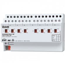 JUNG KNX Актор 8-ми канальный 220V AC 16 A возм ручн упр DIN-рейка