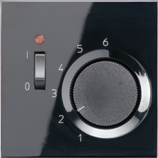 JUNG LS 990 Черный Термостат комнатный, 10(4)А