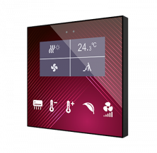 Zennio ZVIFDV2 Емкостная сенсорная панель с дисплеем и датчиком влажности