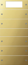 Gira KNX S-55 Латунь Комплект клавиш Plus, 5 шт. (2+3) к сенс. выключателю 514500