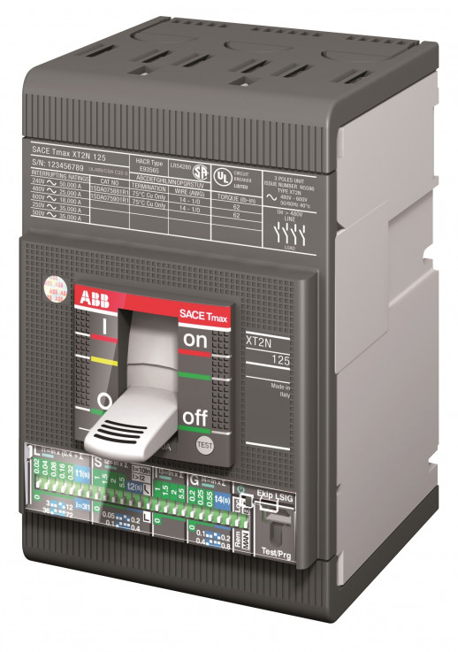 ABB Выключатель автоматический XT2N 160 Ekip LSI In=160A 3p F F