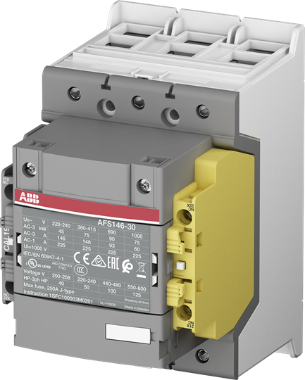 ABB Контактор AFS146-30-12-11 для систем безопасности, с универсальной катушкой управления 24-60В AC/DC