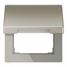 JUNG LS 990 Edelstahl Крышка откидная для розеток и изделий 50х50
