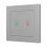Выключатель сенсорный KNX, 2-кнопочный с иконками DND/MUR, 55x55мм Zennio Tecla 55 X2 Sign