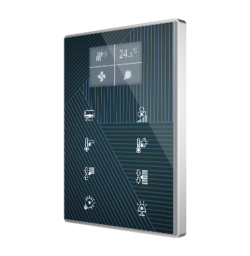 Zennio ZVI-TMDD-C TMD-Display One/Контроллер комнатный KNX, 8 сенсорных кнопок, дисплей 1.8 дюймов