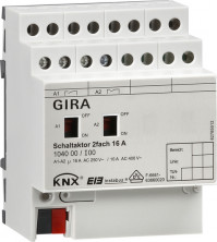 Gira KNX Актор 2-канальный 16 А, возм ручное управление DIN-рейка