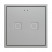 Выключатель сенсорный KNX, 70х70мм Zennio Tecla 70 X1/X2/X4/X6