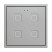 Выключатель сенсорный KNX, 70х70мм Zennio Tecla 70 X1/X2/X4/X6