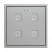 Выключатель сенсорный KNX, 70х70мм Zennio Tecla 70 X1/X2/X4/X6