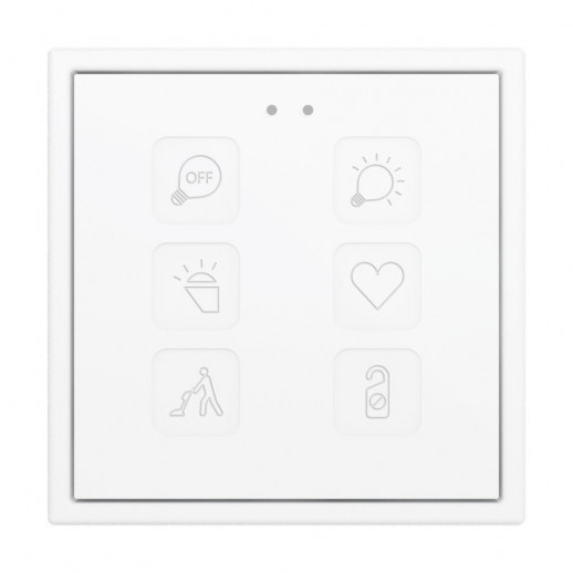 Выключатель сенсорный KNX, 70х70мм Zennio Tecla 70 X1/X2/X4/X6