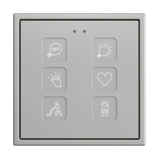 Выключатель сенсорный KNX, 70х70мм Zennio Tecla 70 X1/X2/X4/X6