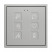 Выключатель сенсорный KNX, 70х70мм Zennio Tecla 70 X1/X2/X4/X6