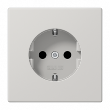 JUNG Штепсельная розетка SCHUKO 16A, 250V~ с защитой от детей, светло-серый
