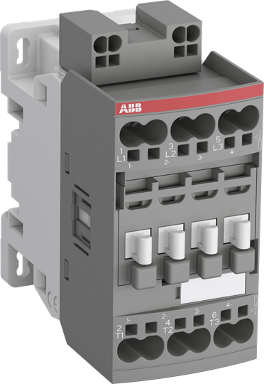 ABB Контактор AF38-30-00K-13 с втычными клеммами, с универсальной катушкой управления 100-250BAC/DC