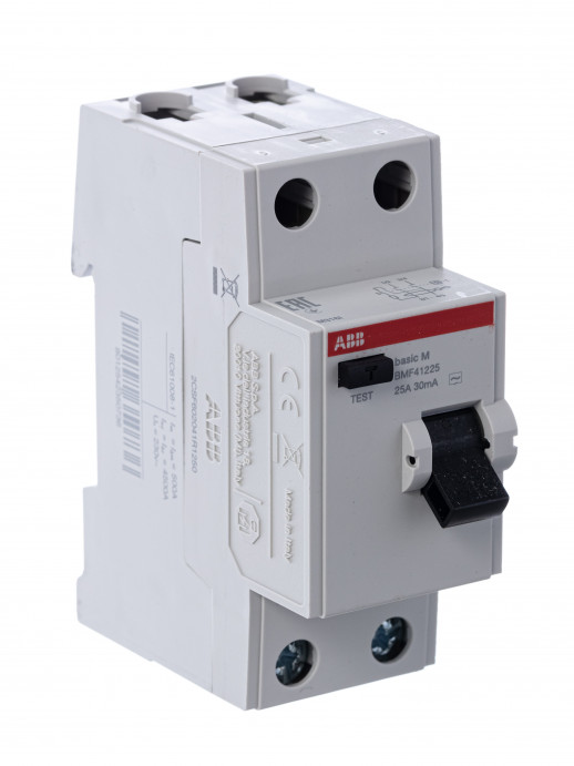 ABB Basic M УЗО 2P, 25A, 30мA, AC, BMF41225