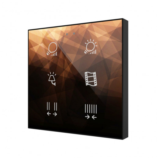 Выключатель сенсорный KNX, с подсветкой клавиш Zennio Flat v2