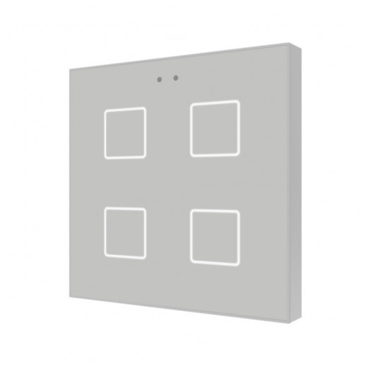 Выключатель сенсорный KNX, с подсветкой клавиш Zennio Flat v2