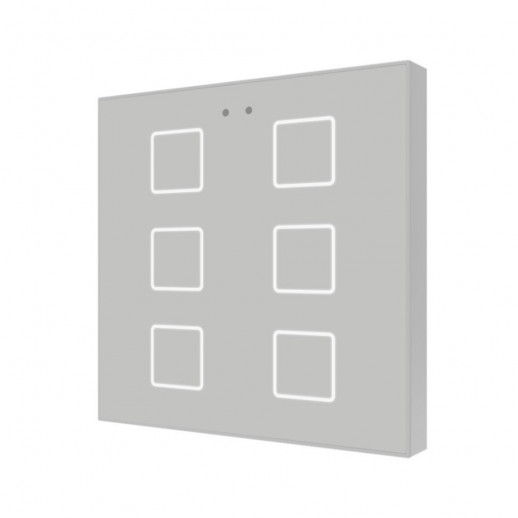 Выключатель сенсорный KNX, с подсветкой клавиш Zennio Flat v2
