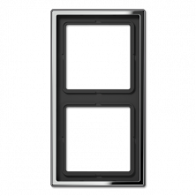 JUNG LS 990 Блестящий Хром Рамка 2-ая
