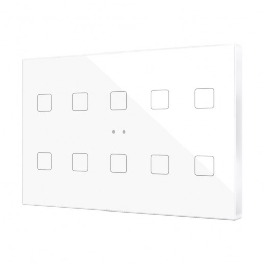 Выключатель сенсорный KNX, с подсветкой клавиш Zennio Flat XL