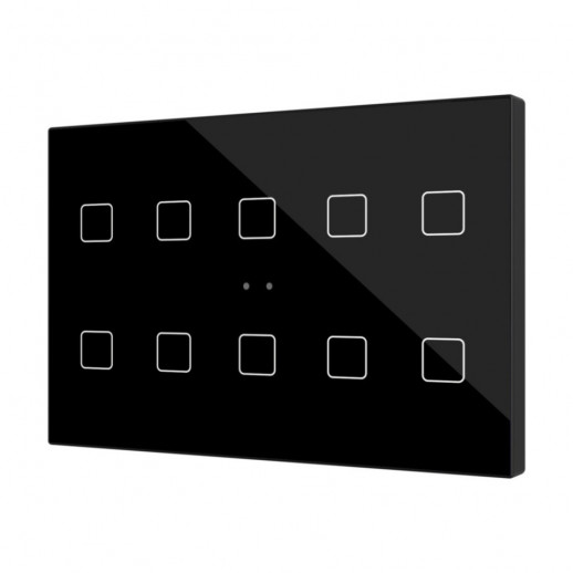 Выключатель сенсорный KNX, с подсветкой клавиш Zennio Flat XL