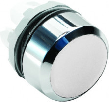 ABB MP2-20W Кнопка белая с фикс. без подсветки ( корпус)
