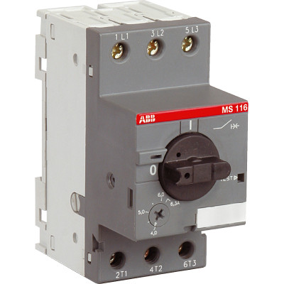 ABB Выключатель автоматический MS116-32 10кА с регулир. тепловой защитой 25A-32А Класс тепл. расцепит. 10