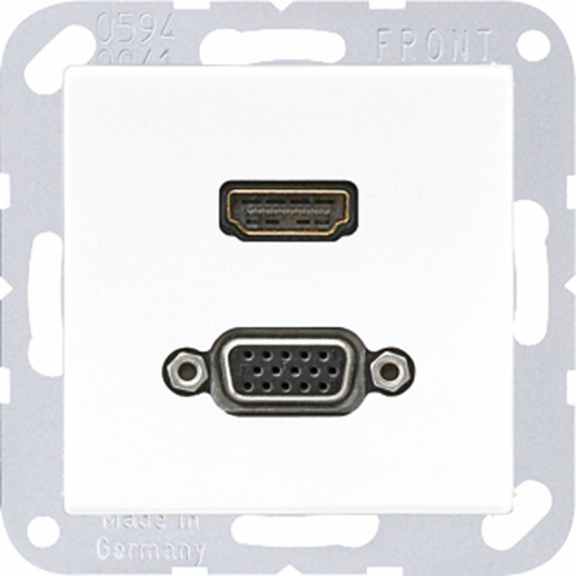 JUNG HDMI / VGA, белый