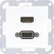 JUNG HDMI / VGA, белый