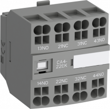 ABB Блок контактный дополнительный CA4-13NK (1НО+3НЗ) с втычными клеммами для реле NF22EK…NF40EK