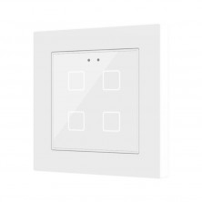 Выключатель сенсорный KNX, с подсветкой клавиш, 55x55мм Zennio Flat 55 X1/X2/X4