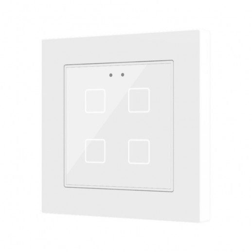 Выключатель сенсорный KNX, с подсветкой клавиш, 55x55мм Zennio Flat 55 X1/X2/X4