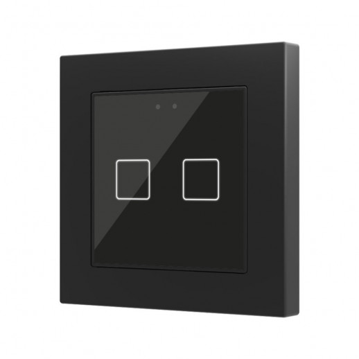 Выключатель сенсорный KNX, с подсветкой клавиш, 55x55мм Zennio Flat 55 X1/X2/X4
