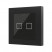 Выключатель сенсорный KNX, с подсветкой клавиш, 55x55мм Zennio Flat 55 X1/X2/X4