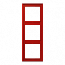 JUNG LS 990 Рамка 3-ая Rouge vermillon 31(32090)