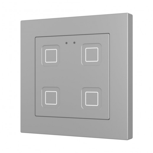 Выключатель сенсорный KNX, с подсветкой клавиш, 55х55мм Zennio Tecla 55 X1/X2/X4/X6