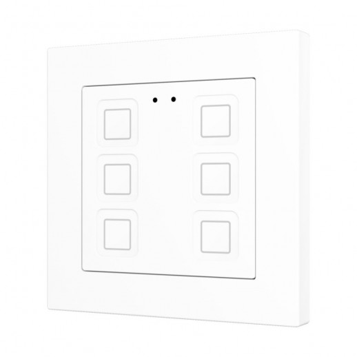 Выключатель сенсорный KNX, с подсветкой клавиш, 55х55мм Zennio Tecla 55 X1/X2/X4/X6