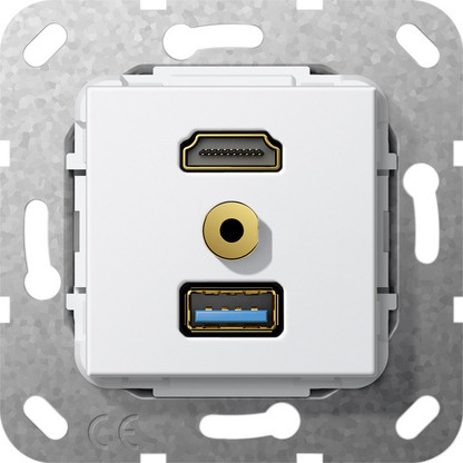 Gira Разъем HDMI,USB3.0A,M гнездо