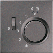 JUNG LS 990 Антрацит Регулятор теплого пола, 10(4)А