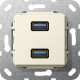 Gira Разъем USB 3.0 A 2 местн.