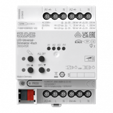 JUNG KNX Универсальный LED-диммер 4 группы, монтаж на DIN-рейку