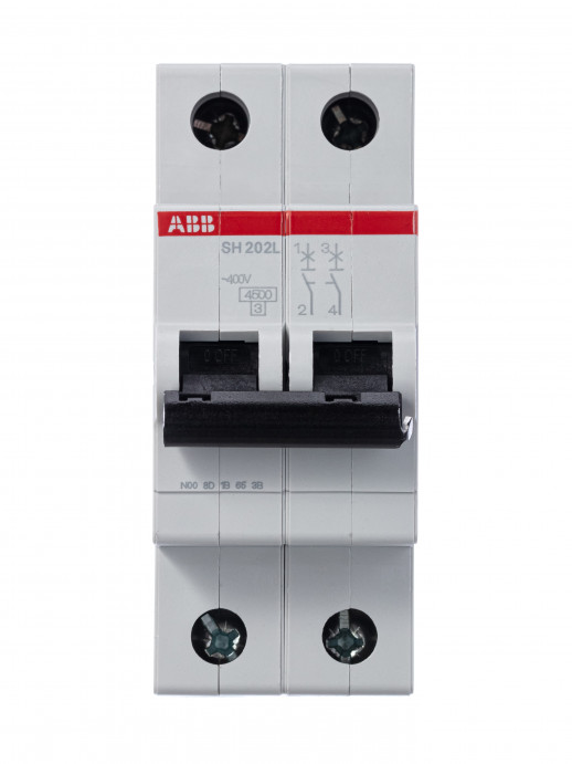 ABB Выключатель автоматический 2-пол. SH202L C20