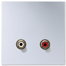 JUNG 2x Cinch Audio (RCA), алюминий
