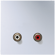 JUNG 2x Cinch Audio (RCA), алюминий