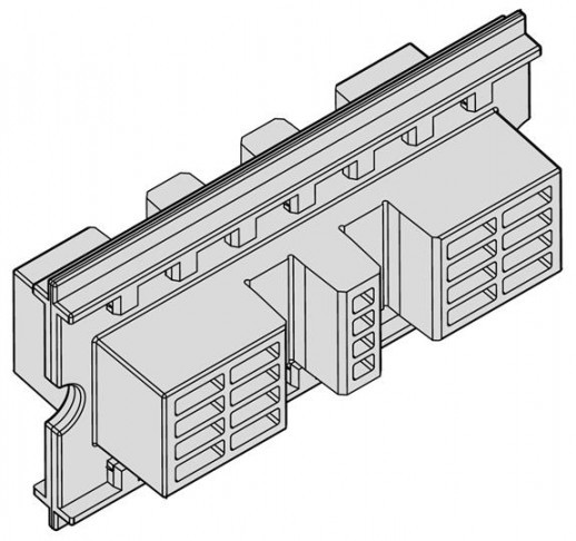 ABB Держатель шины медной L=100мм (24шт)