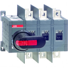 ABB OT250E03WC Рубильник реверсивный до 250А 3-полюсный (без ручки у правления) с увел. межфаз. раст