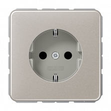 JUNG SCHUKO®-розетка 16 A / 250 B ~ , платина