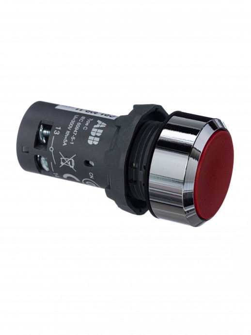 ABB CP1-30R-11 Кнопка красная без фикс. 1НО+1HЗ